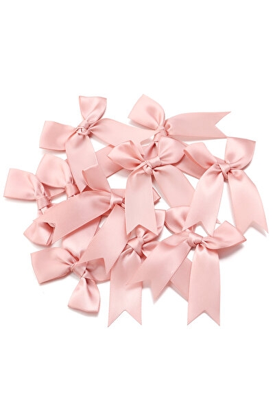 Vipfoni Hazır Fiyonk Sade Minik Saten Kurdele 2 cm 10 Adet