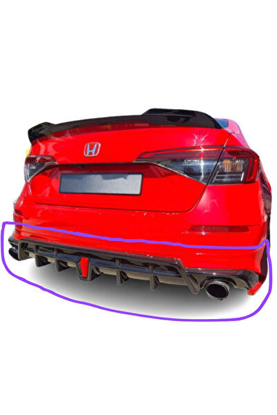 TÜRKSET HONDA CIVIC FE1 2021 ÜSTÜ SEDAN ARKA TAMPON EKİ (( BOYASIZ ))