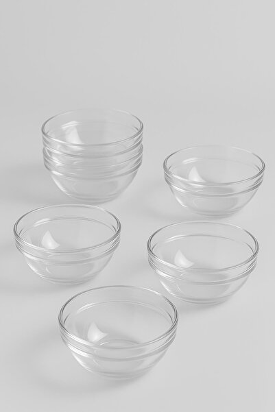 HSDemirci Glass Bowl Set 6 Pieces 155 ml