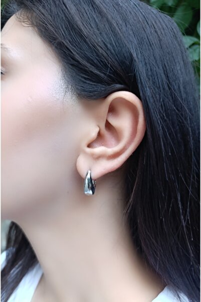 karan jewel أقراط متدلية من الفولاذ الفضي