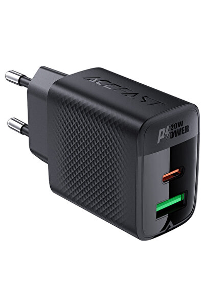Acefast Încărcător de perete USB, tip C, GaN Acefast, A78, PD20W, negru