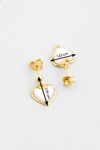 So CHIC... Aşkı 18 Ayar Sarı Altın Kaplama Gümüş Küpe