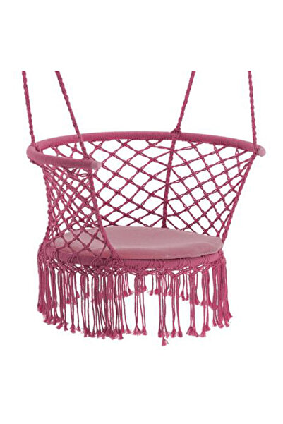 SERSIMO Balansoar rotund suspendat pentru casă sau grădină, cu franjuri, 150 ...