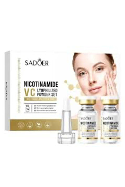 SADOER Nicotinamide Facial Care Set with Freeze-Dried Powder (6 x 50 mg) and Solvent (6 x 3 ml)