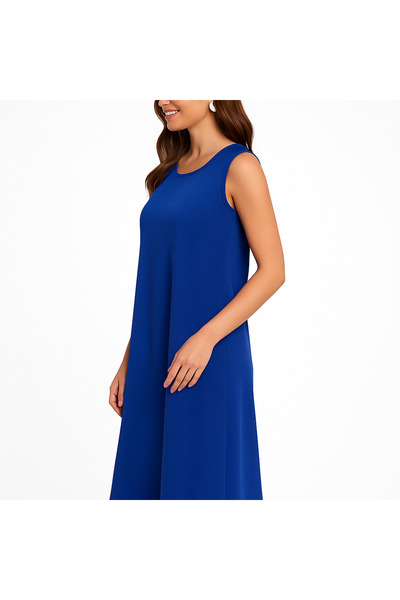 Black Season Sleeveless Abaya Dress in Blue | By Black Season |