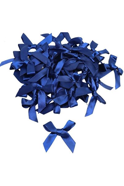 Vipfoni Hazır Fiyonk Sade Minik Saten Kurdele 1 cm 50 Adet