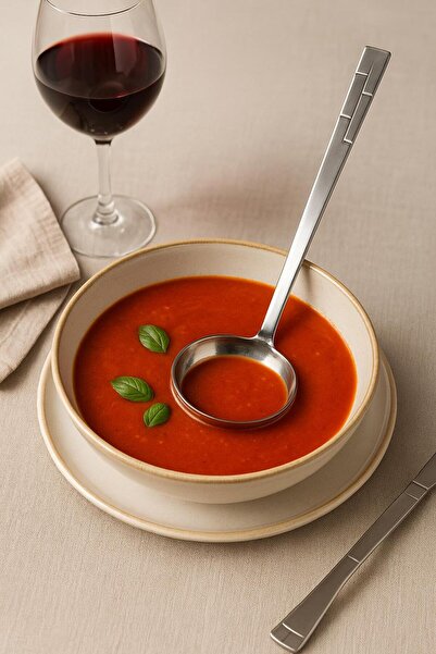 HSDemirci Stainless Steel Sauce Serving Tongs 20 cm