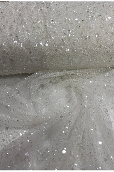 lemidor Boncuklu Abiyelik Kumaş boncuk işlemeli ve payetli