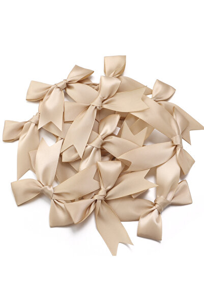 Vipfoni Hazır Fiyonk Sade Minik Saten Kurdele 2 cm 25 Adet