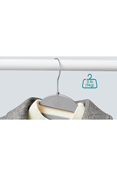 OEM SONGMICS Set of 50 Clothes Hangers, Non-Slip, Tie Bar and Swivel Hook, 42