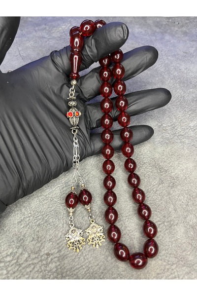 Mos Tespih High-End Crimped Amber Prayer Beads from the Old Color Collection