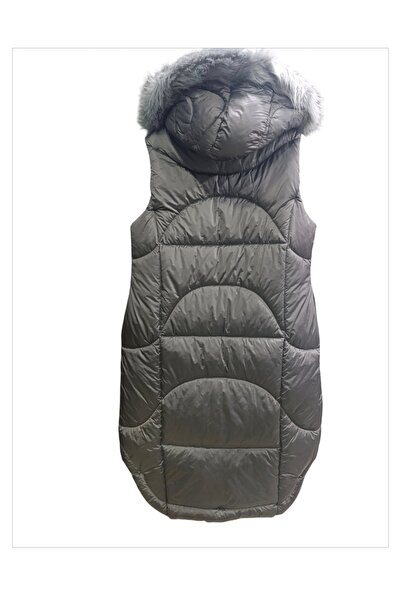 couis Women's Inflatable Hooded Zip-Up Jacket, Size 38