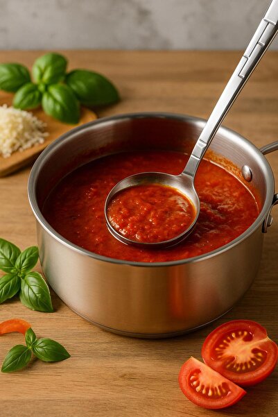 HSDemirci Stainless Steel Sauce Serving Tongs 20 cm