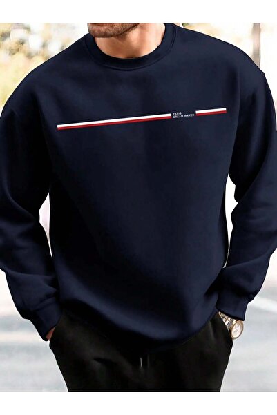 StartMore Men's Crew Neck Sweatshirt Loose Fit Men's Fashion Dream Maker Lett...
