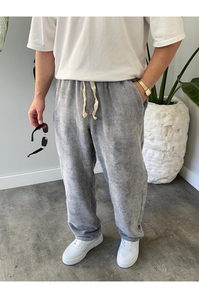 Quik-max Kadife Baggy Pantolon