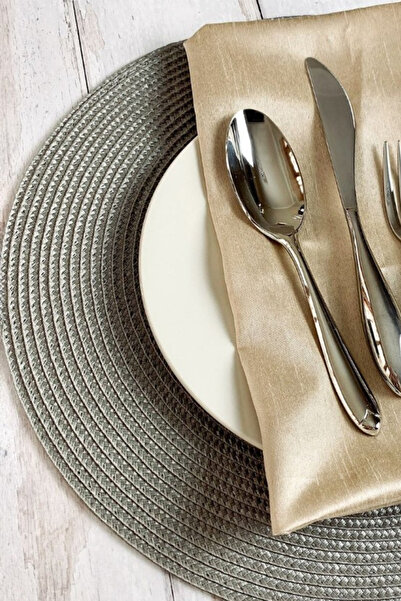 Salvia Dione Set of 2 Coasters - Wicker American Style & Jute Plate Coasters - Decorative Lux Tableware Presentation Wicker Coasters