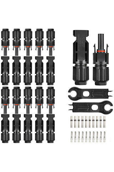 Onuvio Set of 10 MC4 Onuvio® Connectors for Photovoltaic Solar Panels, 1000V ...