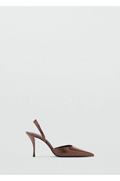 MANGO Woman Rugan görünümlü sivri uçlu ayakkabı