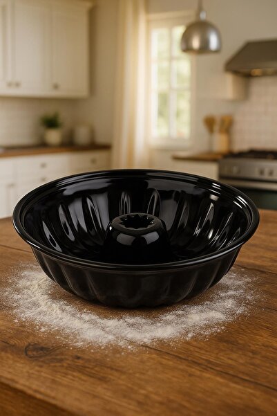 HSDemirci Round Enamel Cake Pan 28cm Oven Pastry Tart Bread Mold