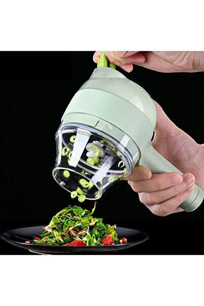 38 MBM ÜSTTEN BESLEMELİ, HAZNELİ, ŞARJLI, KABLOSUZ YEŞİL DOĞRAYICI RONDO