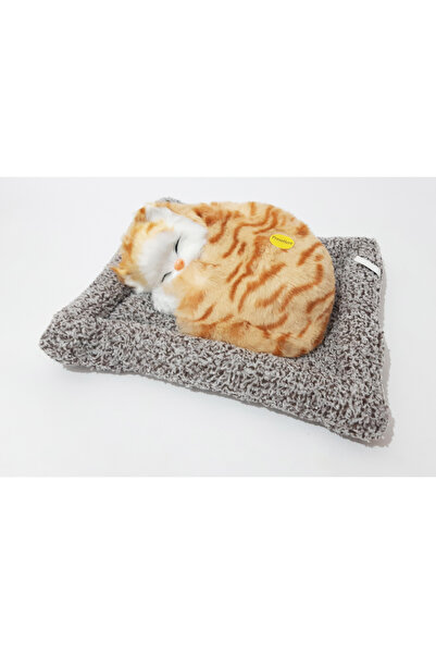 renkli çiçekler Toy Cushioned Lying Meowing Cat Gift for Kids Ornament Decoration for Home Office
