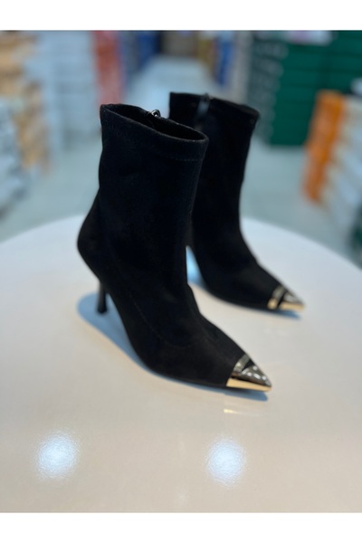 Alphus Vollex Streç İnce Topuklu Şık Kadın Bot