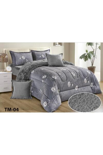 Roshen Double bed sheet set, 6 pieces, velvet, winter fur, quilt size 230*250cm