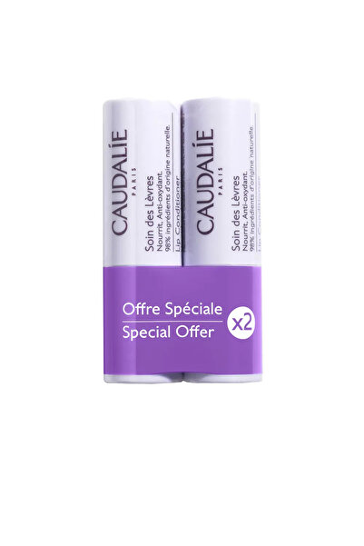 Caudalie Moisturizing Lip Balm Set, Vinotherapist Lip Conditioner Duo, 2 x 4.5 g