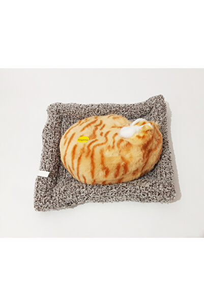 renkli çiçekler Oyuncak Minderli Yatan Miyavlayan Kedi Çocuklar İçin Hediye Ev Ofis İçin Süs Dekorasyon