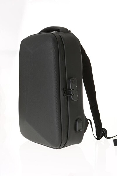 OLDSO 15.6'' Laptop & Motorcycle Backpack with Hard Shell, Waterproof USB Port, and Combination Lock