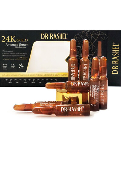 DR.RASHEL Fiole cu ser pentru îngrijirea facială Dr. Rashel cu aur de 24K (2ml x 7 buc)
