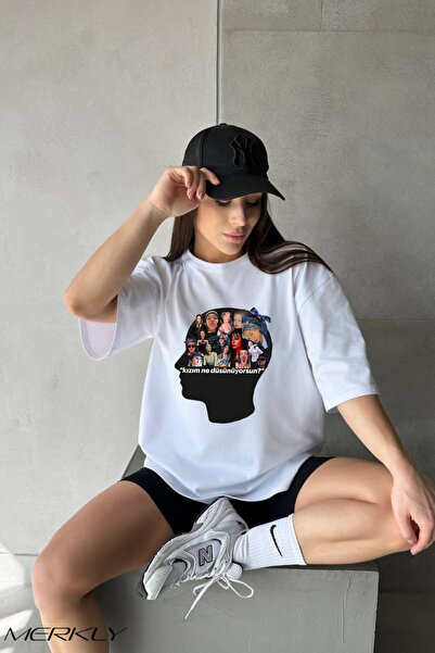 barsdepo تي شيرت مطبوع عليه مانيفست، تي شيرت أبيض كبير الحجم للجنسين للأطفال ...