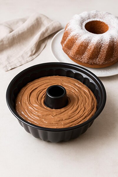 HSDemirci Round Enamel Cake Pan 28cm Oven Pastry Tart Bread Mold