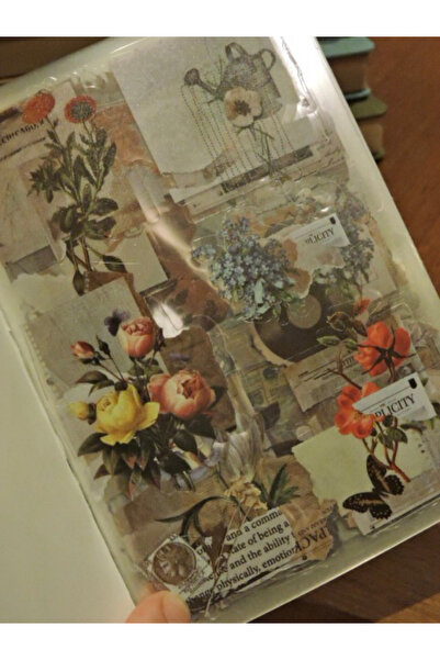 Nova Crafts Flower Bank Sticker Kitapçığı Scrapbook seti