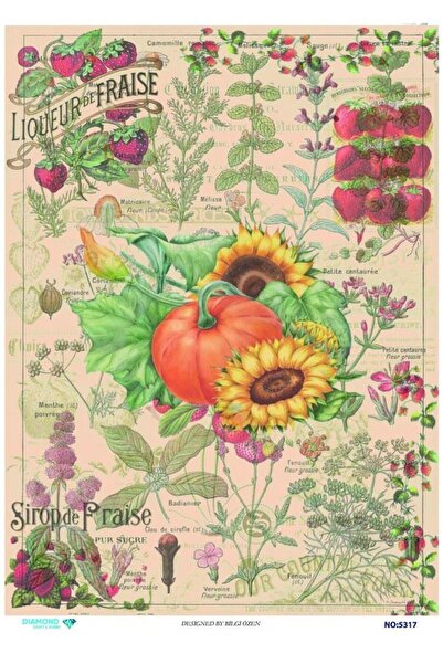 ehobici Diamond Rice Decoupage Paper - 5317