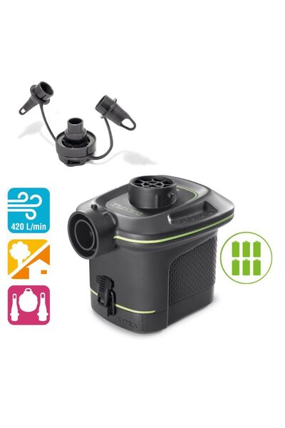 SERSIMO Intex Prestige Airbed Queen Dura-Beam mattress, pump included, 152x203x25cm