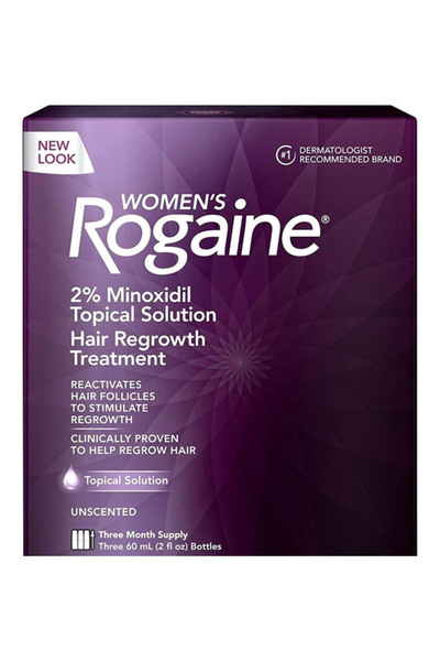 Rogaine روجين طقم من 3 مستحضرات علاجية لإعادة نمو الشعر 60ملليلتر