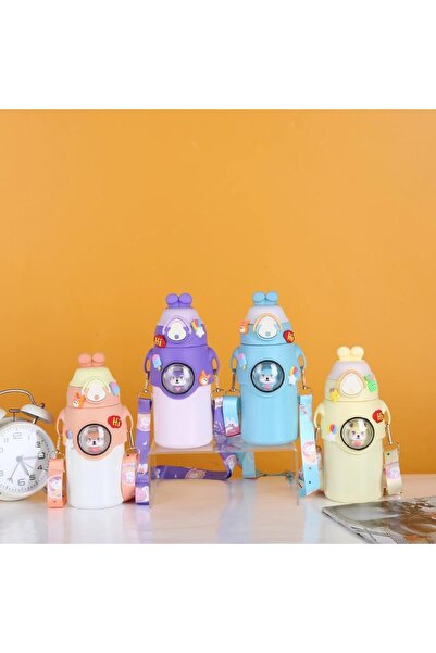 EVİMDM Cute Strap-On Children's Water Bottle