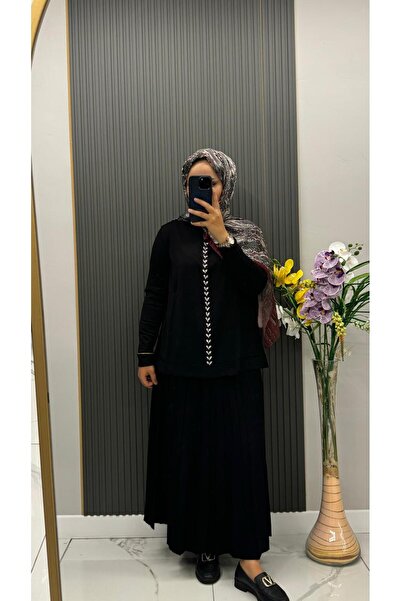 Nuss Merserize Su yolu Taş İşlemeli Etekli Takım