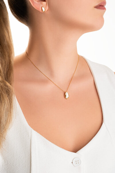 So CHIC... Esintisi 18 Ayar Sarı Altın Kaplama Gümüş Küpe