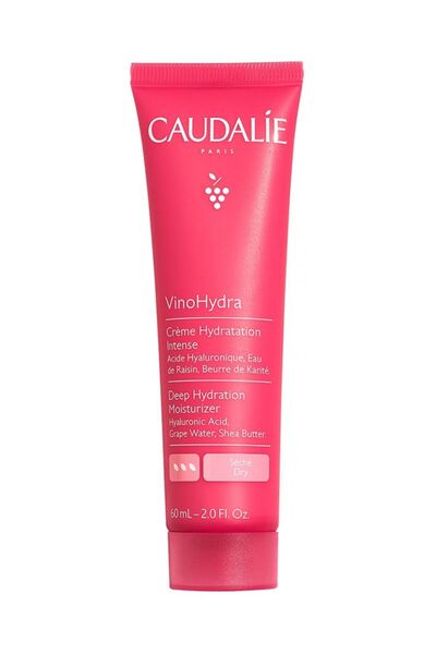 Caudalie Crema de fata VinoHydra, 60ml, hidratare intensa, pentru piele uscata si sensibila
