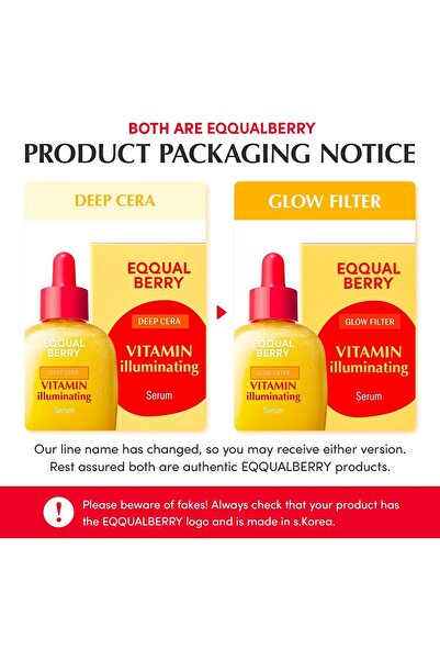 EQQUALBERRY Vitamin C Brightening Serum with Acerola, Niacinamide, Ceramides & Hyaluronic Acid, 30ml