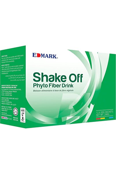 EDMARK مشروب الألياف النباتية Shake Off، مسحوق، عبوة واحدة