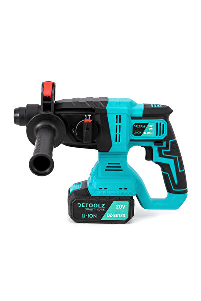 DETOOLZ ciocan rotativ, 2,2J cu baterie de 20V/4Ah