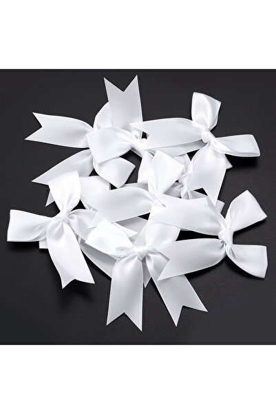 Vipfoni فيونكة جاهزة بسيطة صغيرة من الساتان 2 سم 10 قطع