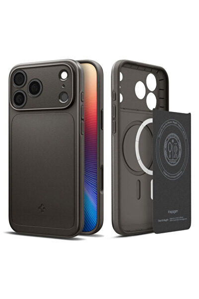 Spigen Husa iPhone 17 Pro Thin Fit MagSafe, cenusiu