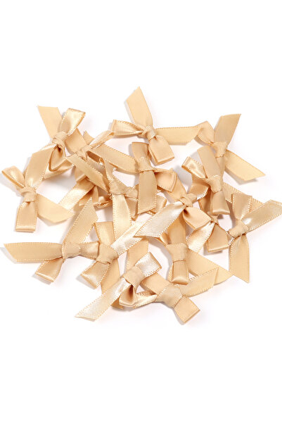 Vipfoni فيونكة جاهزة بسيطة صغيرة من الساتان 1 سم 100 قطعة