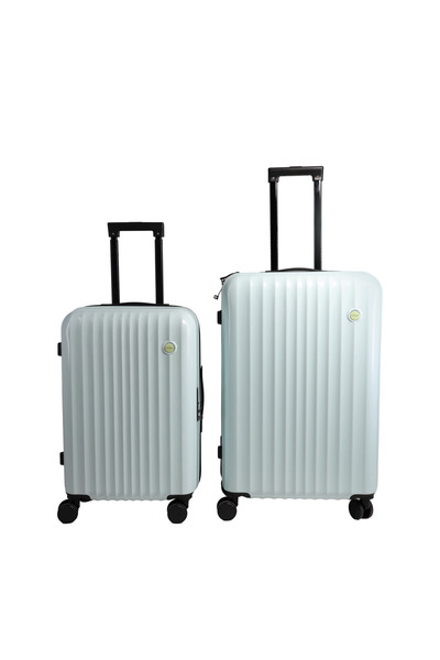 D Dive طقم حقيبة سفر بعجلات من ABS بجوانب صلبة مع قفل، مكون من قطعتين