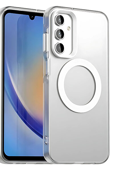 sanalikaksesuar Samsung Galaxy A56 Compatible Soft Matte Colorful Frame Phone Case Shock-Absorbing & Stylish