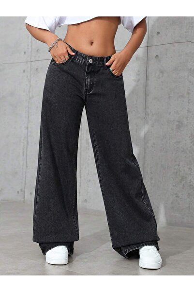 Wkm Denim Women's Baggy Fit Denim Jean Washable Pants